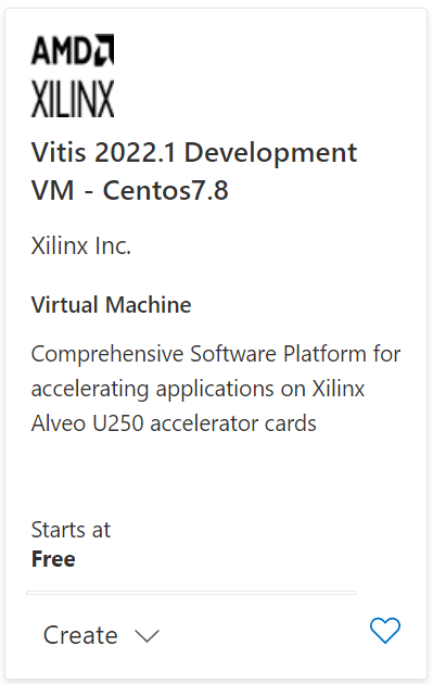 Xilinx Alveo U250 Development VM - Centos 7.8